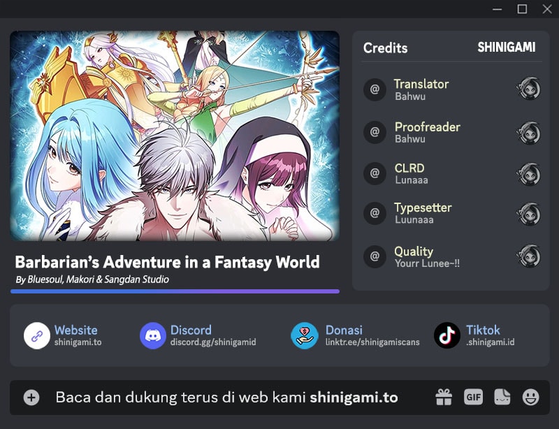 Baca Komik Barbarian’s Adventure In A Fantasy World Chapter 11 Gambar 1