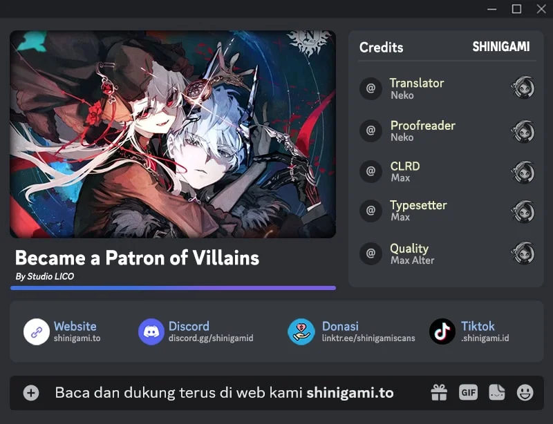 Komik Became The Patron Of Villains Chapter 33 gambar 1