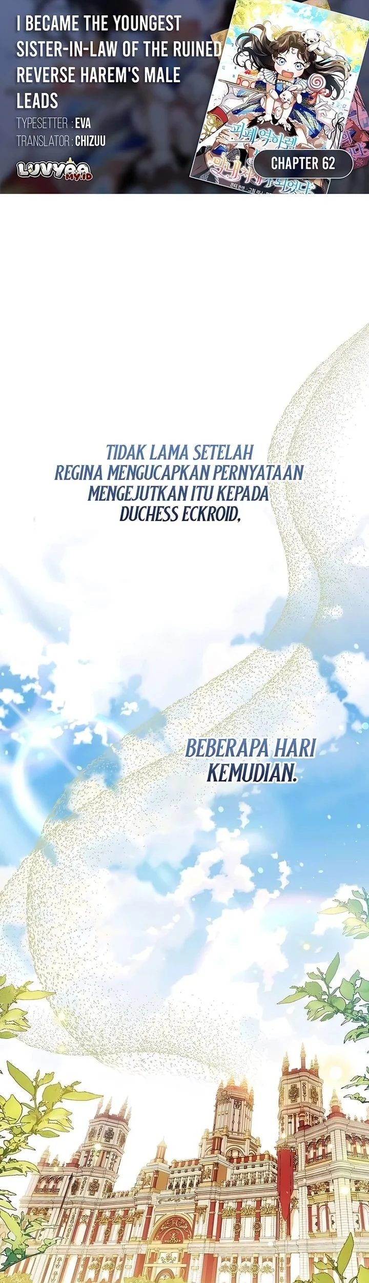 Komik Became the youngest Sister-in-Law of the Ruined Harem Male Leads Chapter 62 gambar 1