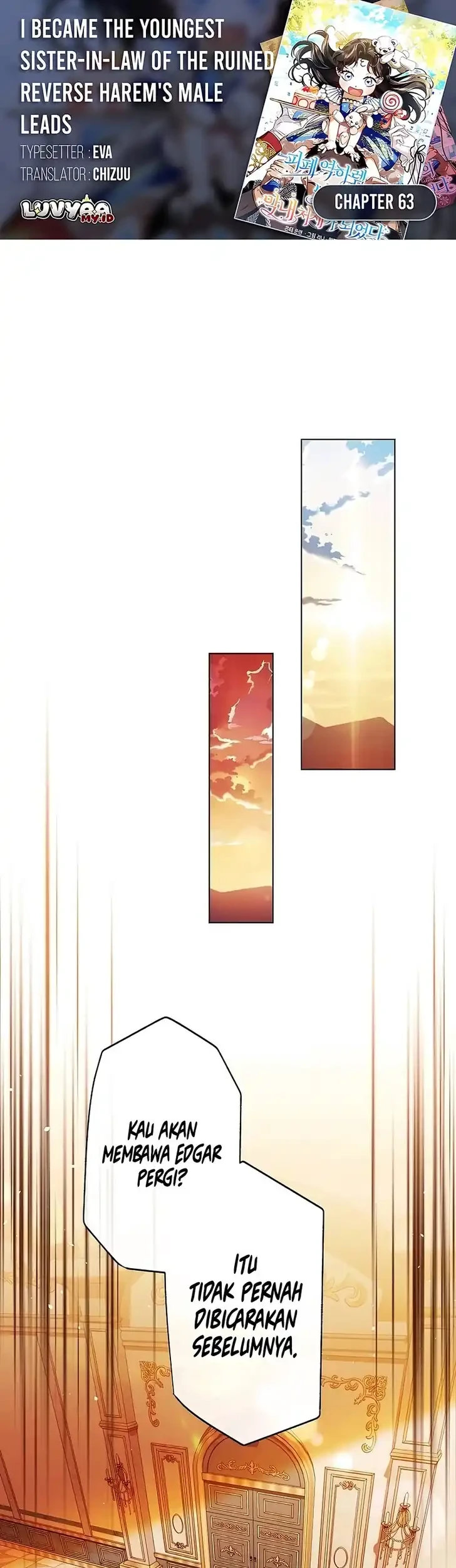 Komik Became the youngest Sister-in-Law of the Ruined Harem Male Leads Chapter 63 gambar 1