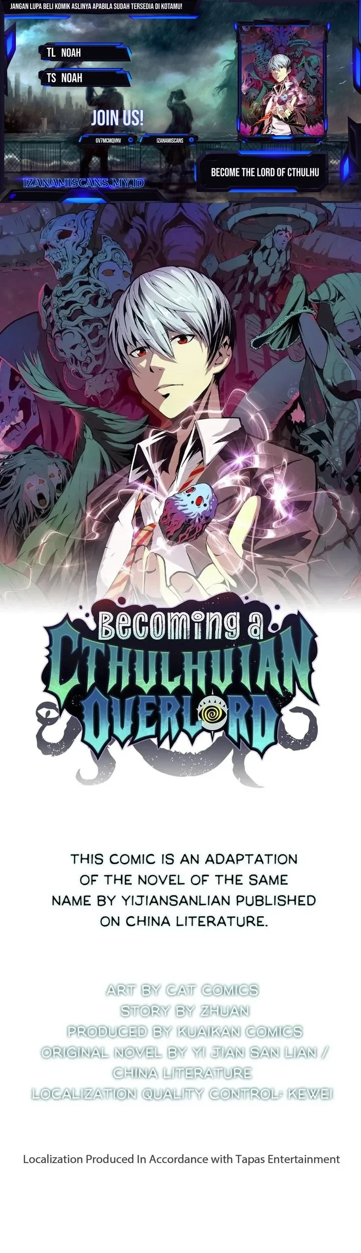 Komik Become The Lord Of Cthulhu Chapter 38 gambar 1