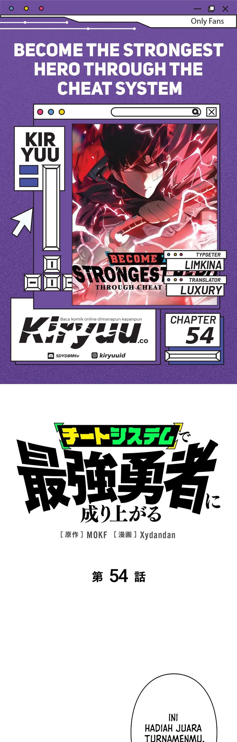 Baca Komik Become the Strongest Hero Through the Cheat System Chapter 54 Gambar 1