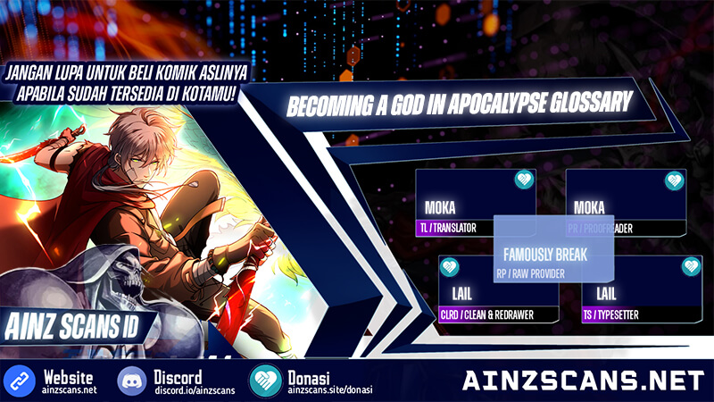Baca Komik Becoming a God in Apocalypse Glossary Chapter 10 Gambar 1