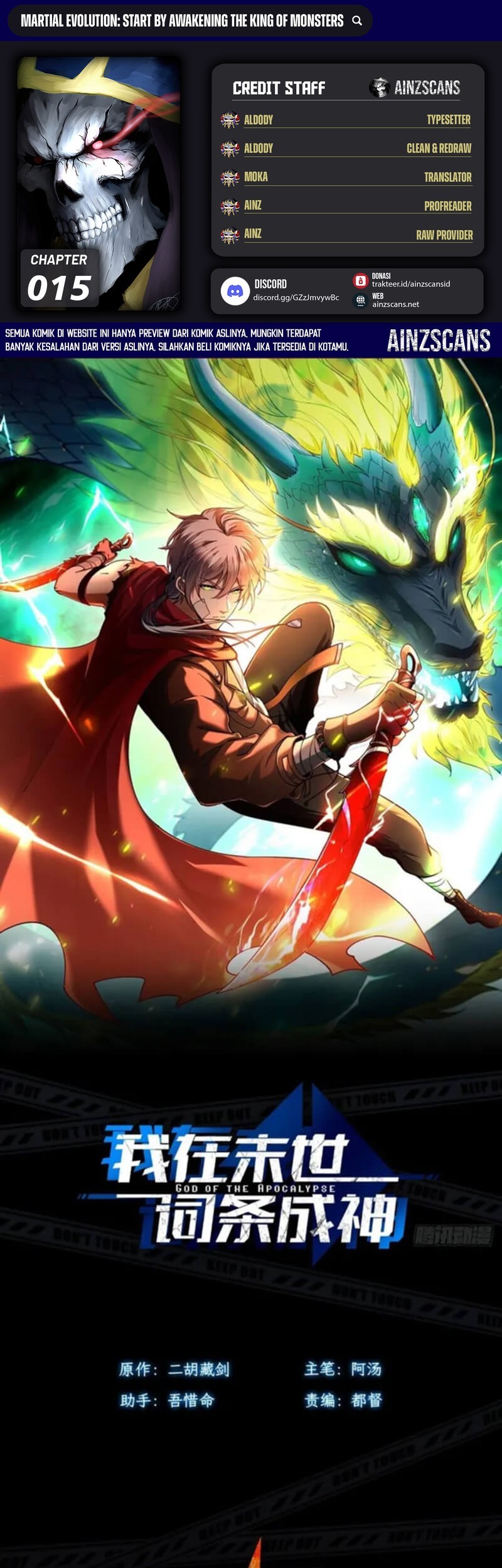 Baca Komik Becoming a God in Apocalypse Glossary Chapter 15 Gambar 1