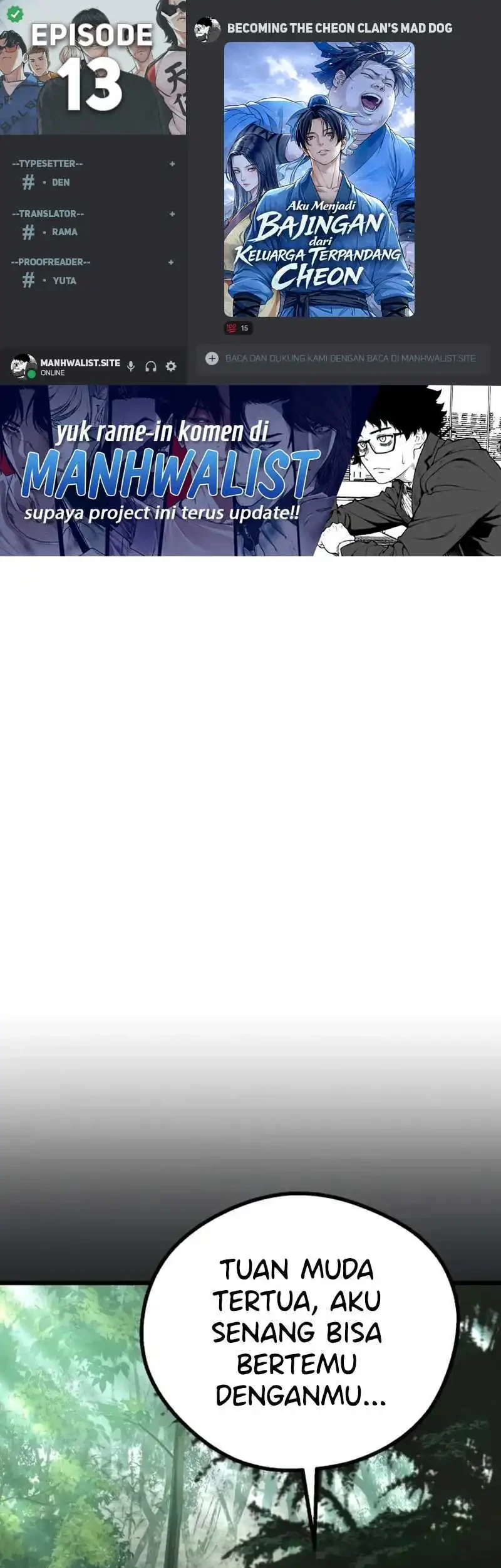 Komik Becoming the Cheon Clan’s Mad Dog (I Became the Scoundrel of the Cheon Family) Chapter 13 gambar 1