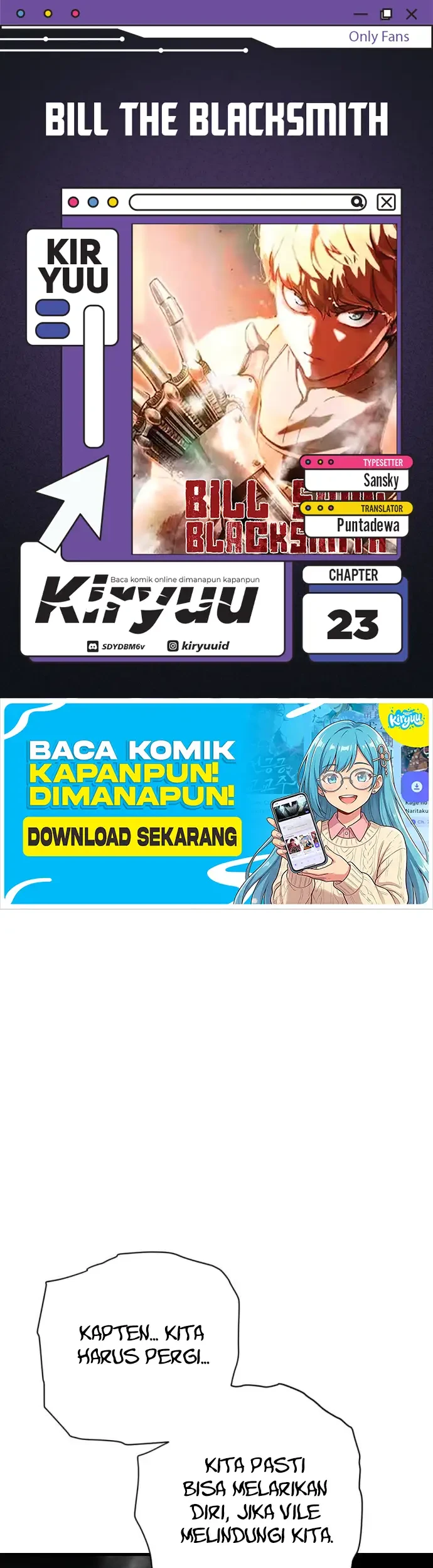 Komik Bill The Blacksmith Chapter 23 gambar 1