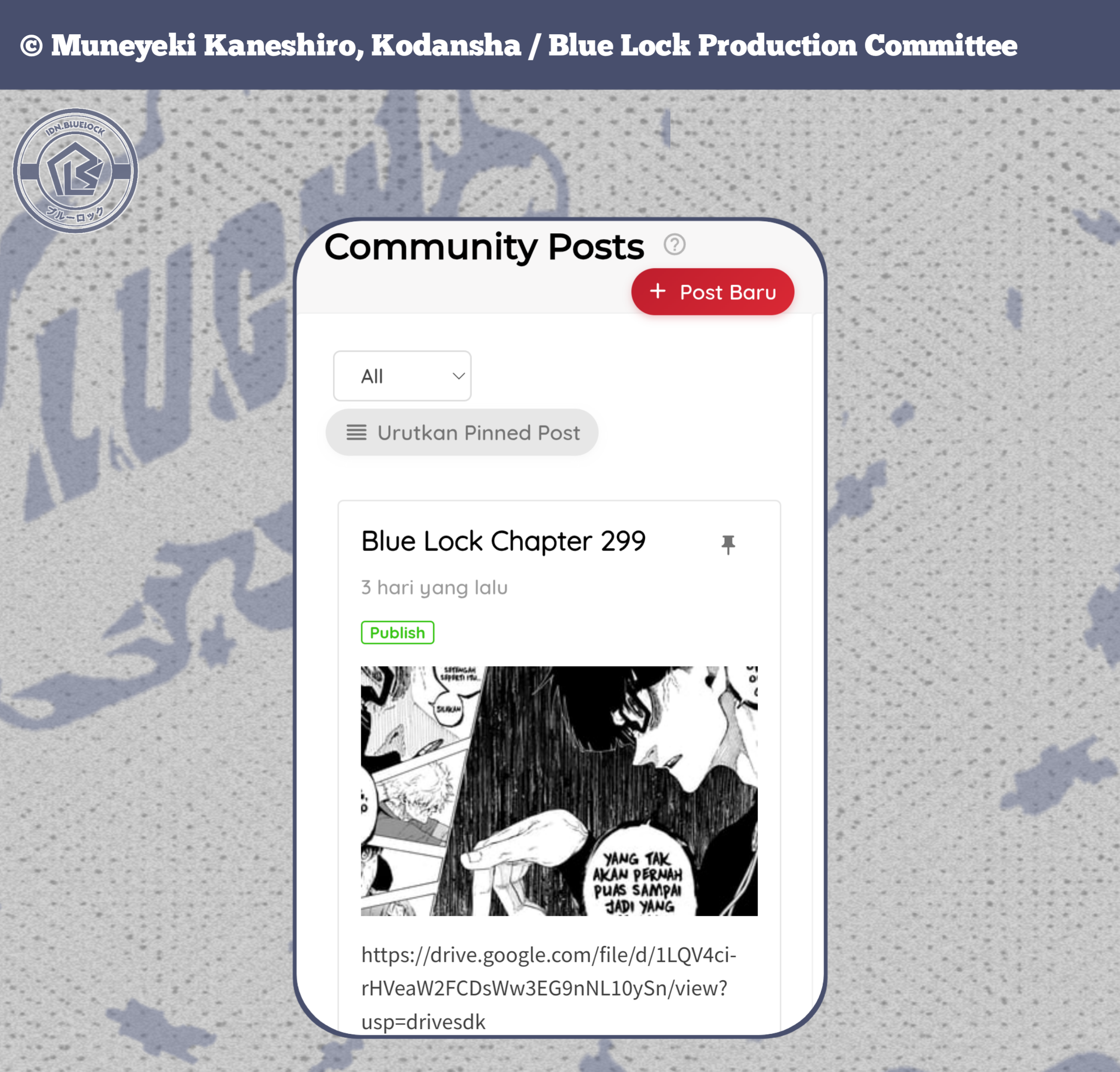 Blue Lock Chapter 299 Gambar 19