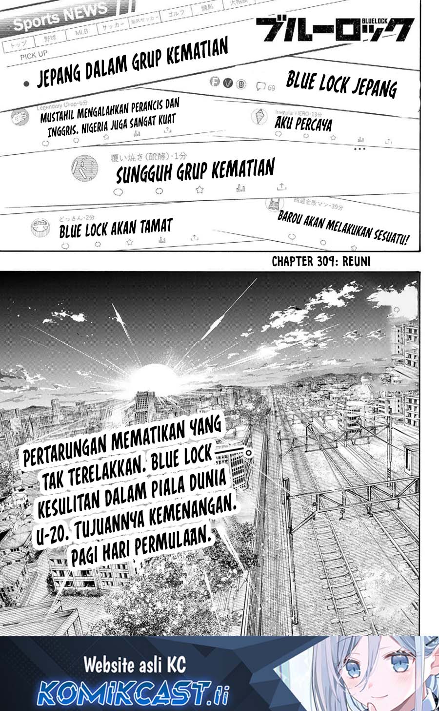 Baca Komik Blue Lock Chapter 309 Gambar 1