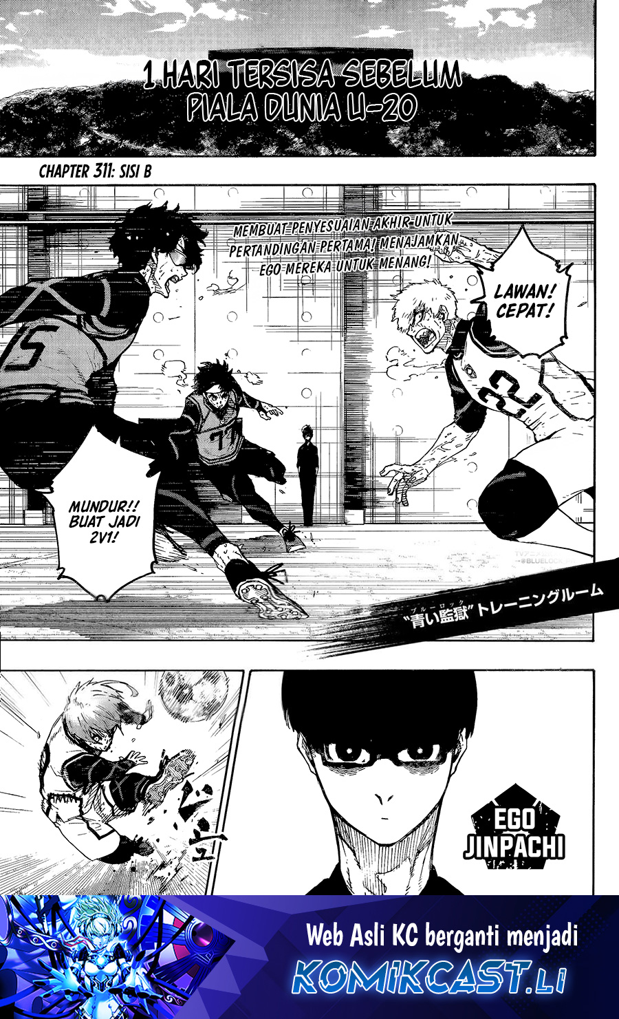 Baca Komik Blue Lock Chapter 311 Gambar 1