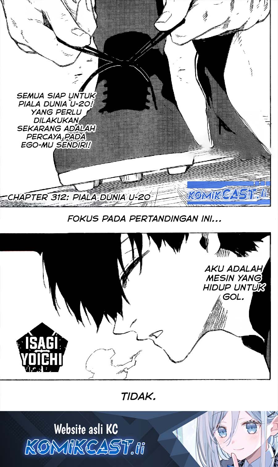 Baca Komik Blue Lock Chapter 312 Gambar 1