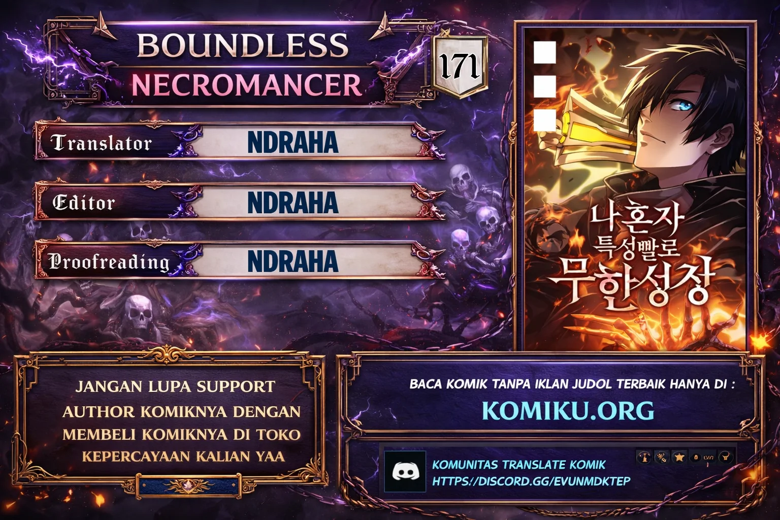 Komik Boundless Necromancer Chapter 171 gambar nomor 1
