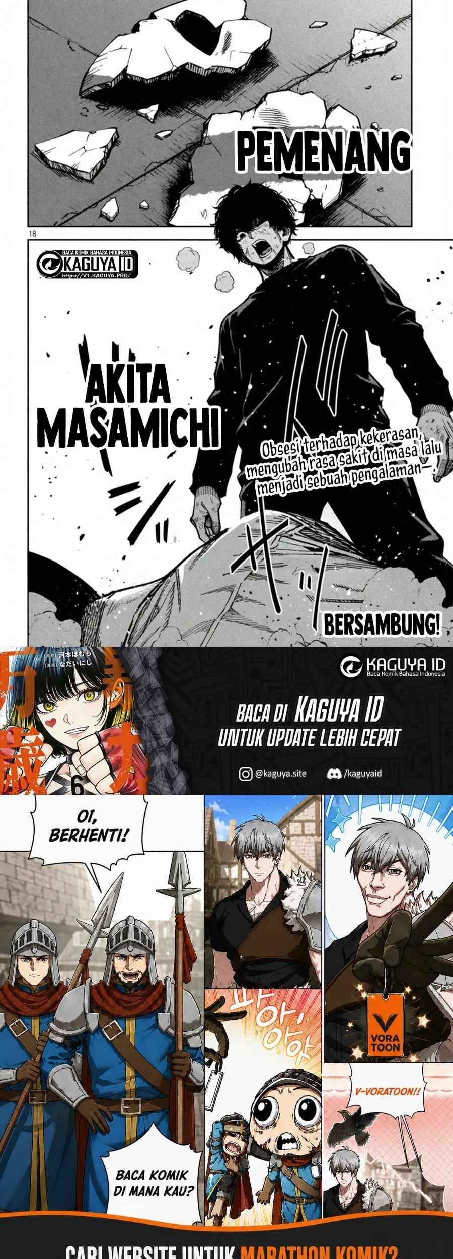 Bouryoku Banzai Chapter 58 Gambar 17
