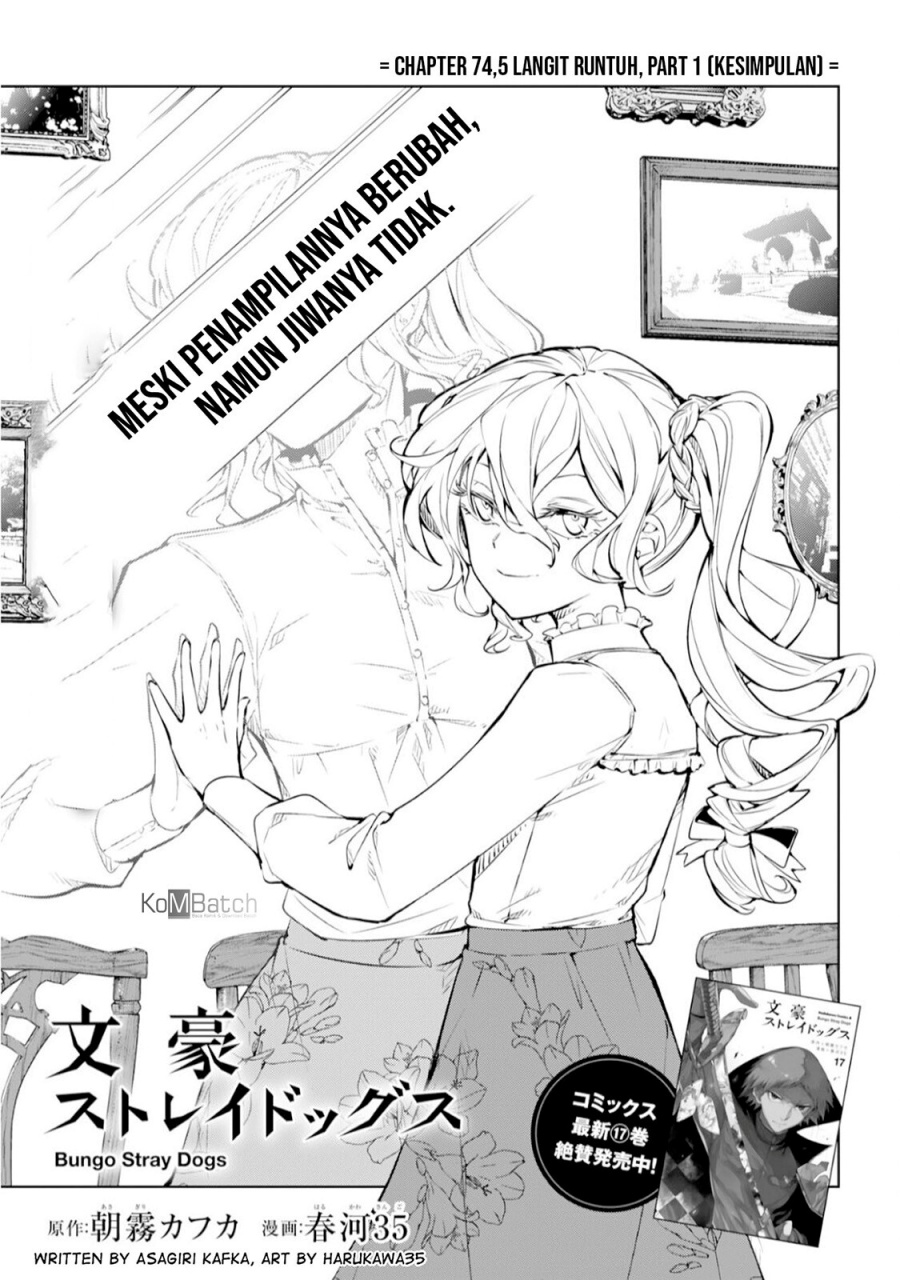 Baca Manga Bungou Stray Dogs Chapter 74.5 Gambar 2