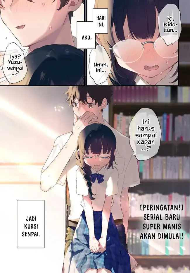 Komik Chiisakute Kawaii Bungeibu no Chiteki na Senpai o, Hiza no Ue ni Nosetara Mainichi Suwattekuru you ni natta Chapter 1 gambar 1