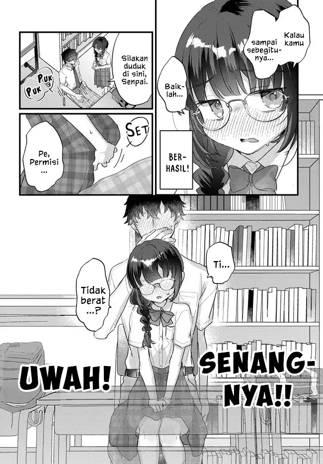 Chiisakute Kawaii Bungeibu no Chiteki na Senpai o, Hiza no Ue ni Nosetara Mainichi Suwattekuru you ni natta Chapter 1 Gambar 14