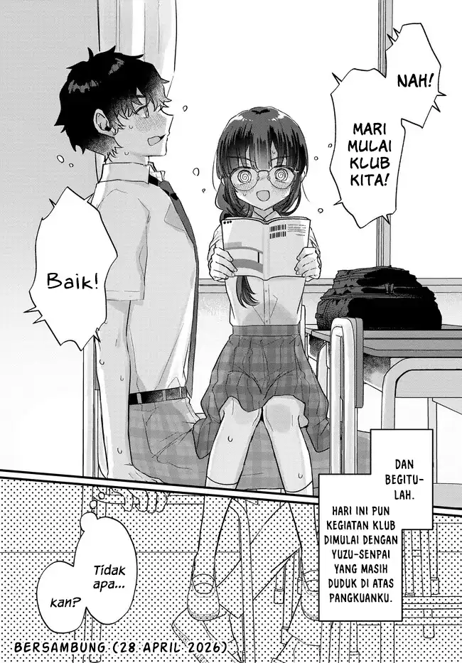 Chiisakute Kawaii Bungeibu no Chiteki na Senpai o, Hiza no Ue ni Nosetara Mainichi Suwattekuru you ni natta Chapter 2.1 Gambar 16
