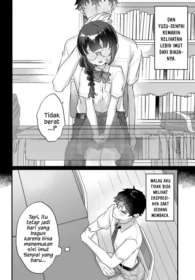 Chiisakute Kawaii Bungeibu no Chiteki na Senpai o, Hiza no Ue ni Nosetara Mainichi Suwattekuru you ni natta Chapter 2.1 Gambar 4