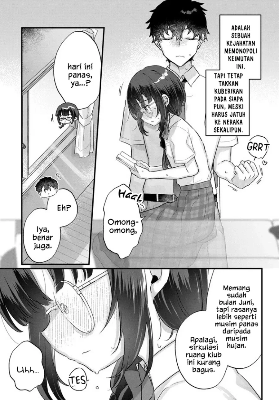 Chiisakute Kawaii Bungeibu no Chiteki na Senpai o, Hiza no Ue ni Nosetara Mainichi Suwattekuru you ni natta Chapter 2.2 Gambar 3