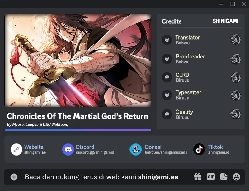Komik Chronicles Of The Martial God’s Chapter 138 gambar nomor 1