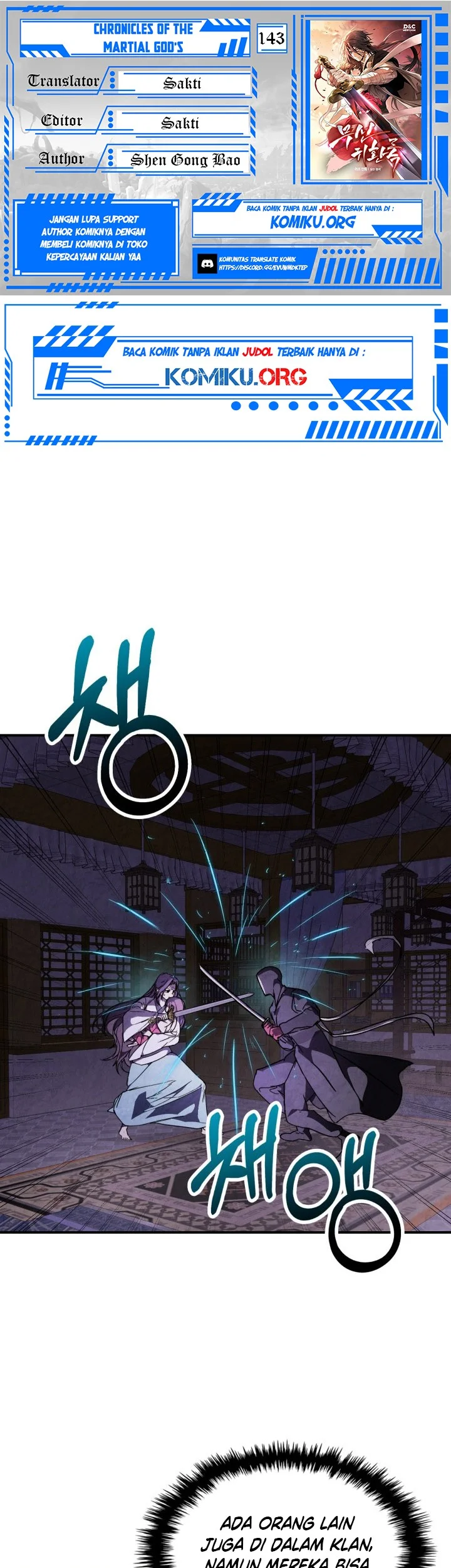 Komik Chronicles Of The Martial God’s Chapter 144 gambar nomor 1