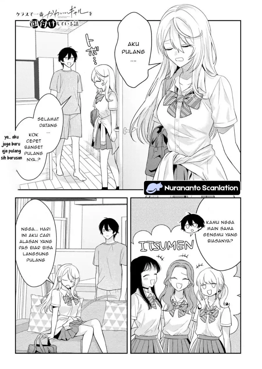 Komik Class de Ichiban Kawaii Gal wo Ezuke Shiteiru Hanashi Chapter 12.1 gambar 1