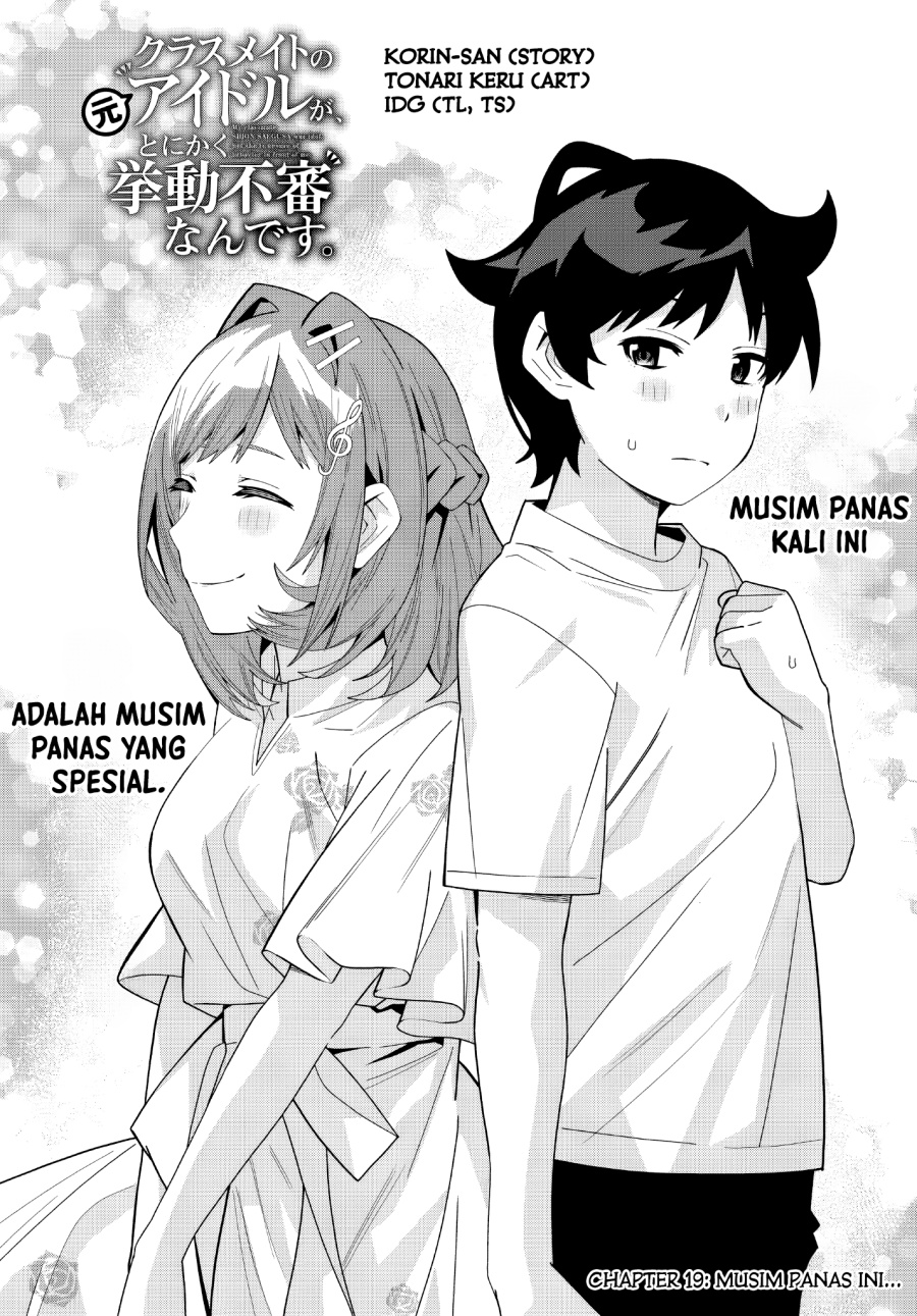 Baca Manga Classmate no Moto Idol ga, Tonikaku Kyodou Fushin Nan desu Chapter 19 Gambar 2