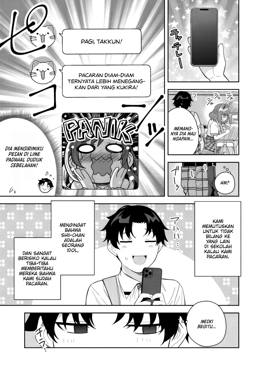 Classmate no Moto Idol ga, Tonikaku Kyodou Fushin Nan desu Chapter 24 Gambar 9