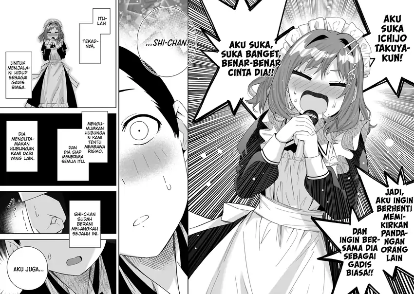 Classmate no Moto Idol ga, Tonikaku Kyodou Fushin Nan desu Chapter 32 halaman 3