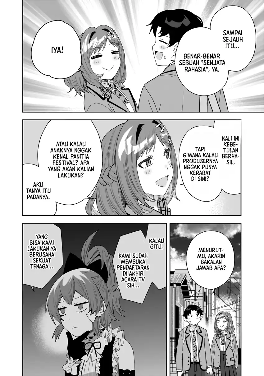 Classmate no Moto Idol ga, Tonikaku Kyodou Fushin Nan desu Chapter 32 halaman 22
