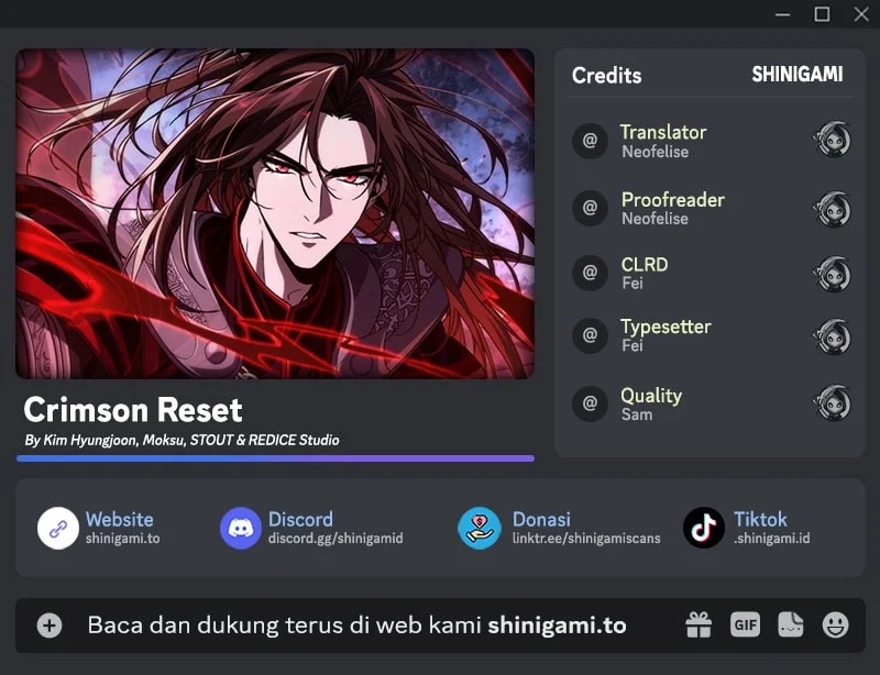 Komik Crimson Reset Chapter 56 gambar 1