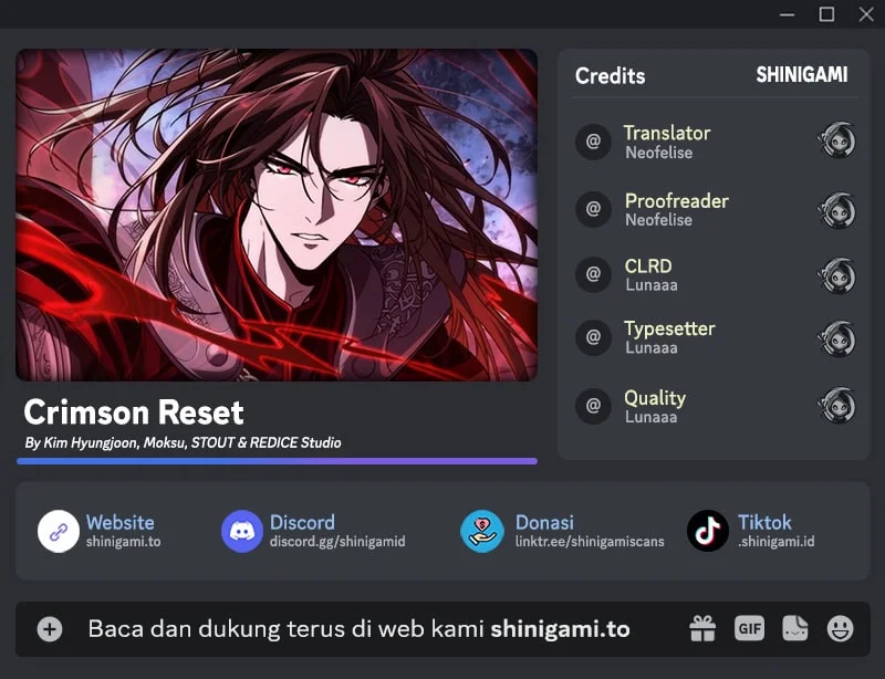 Komik Crimson Reset Chapter 57 gambar 1