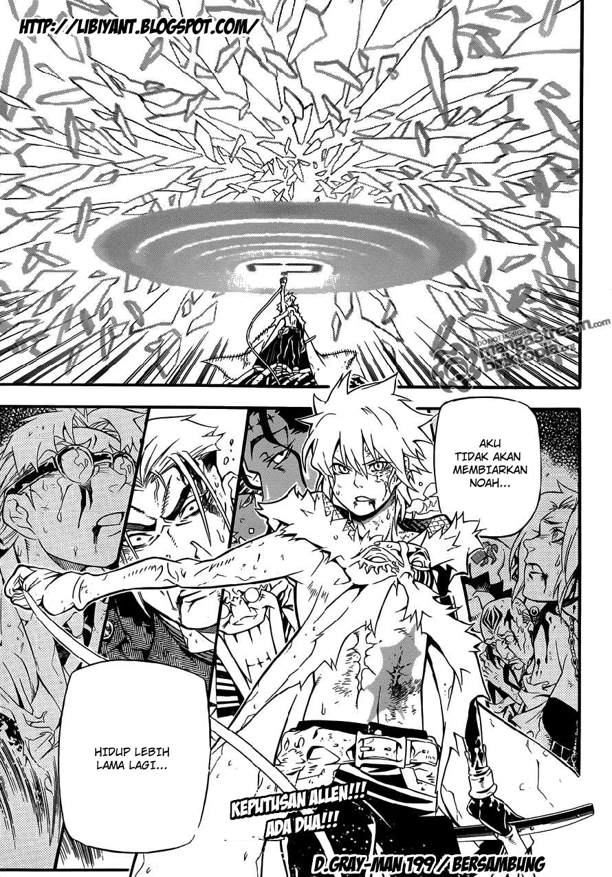 D Gray Man Chapter 199 Gambar 28