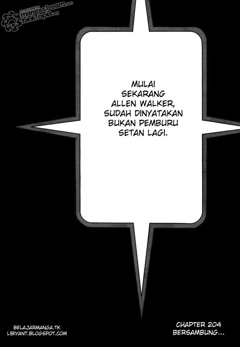 D Gray Man Chapter 204 Gambar 29