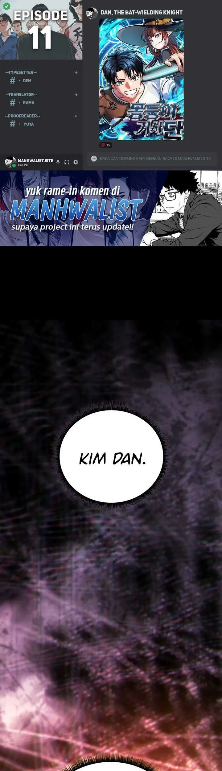 Komik Dan, the Bat-Wielding Knight Chapter 11 gambar 1