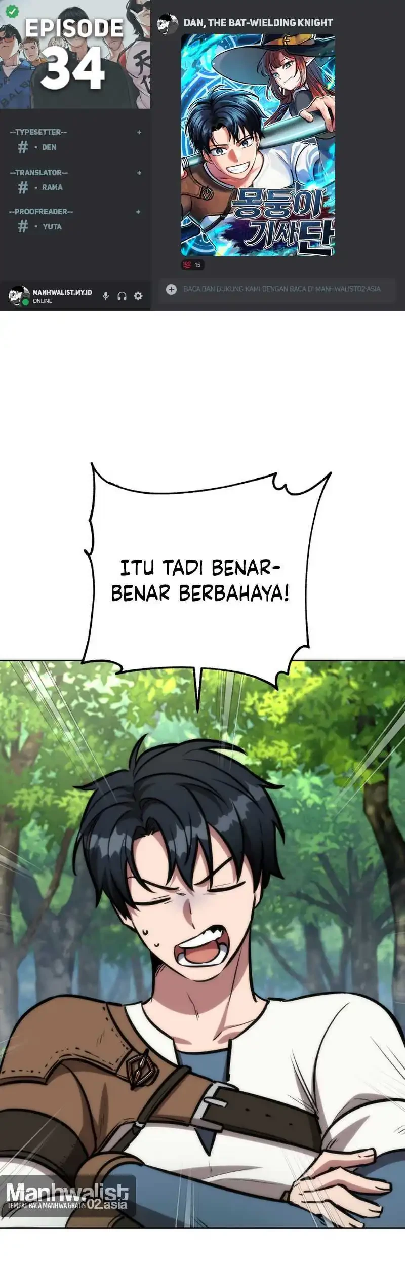 Komik Dan, the Bat-Wielding Knight Chapter 34 gambar 1