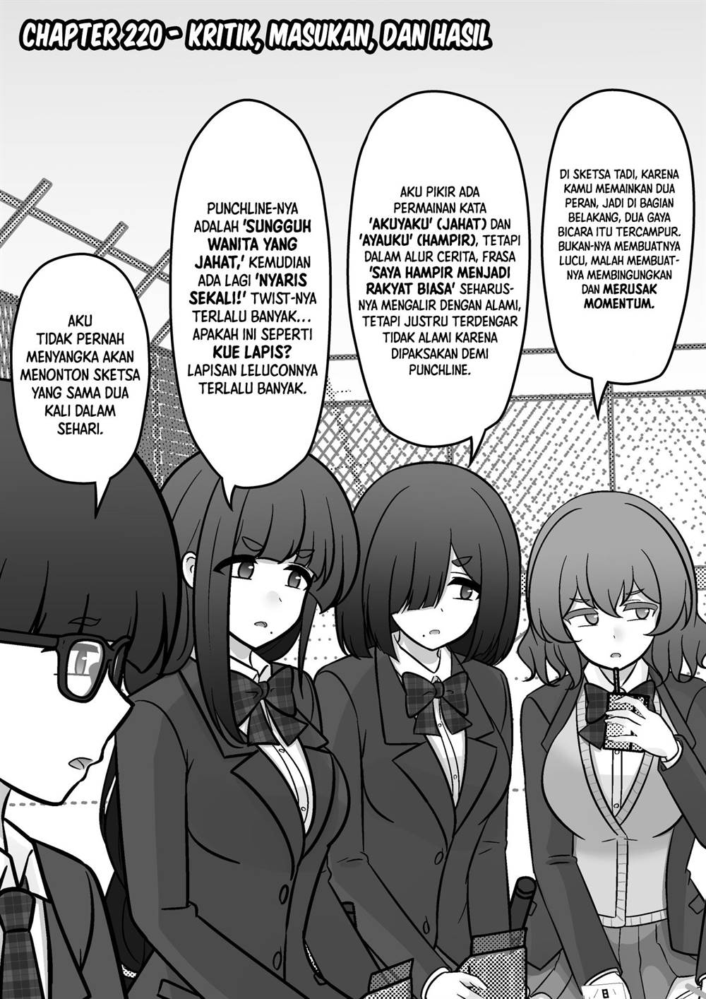 Baca Komik Danjohi 1:39 no Heikou Sekai wa Omoi no Hoka Futsuu Chapter 220 Gambar 1