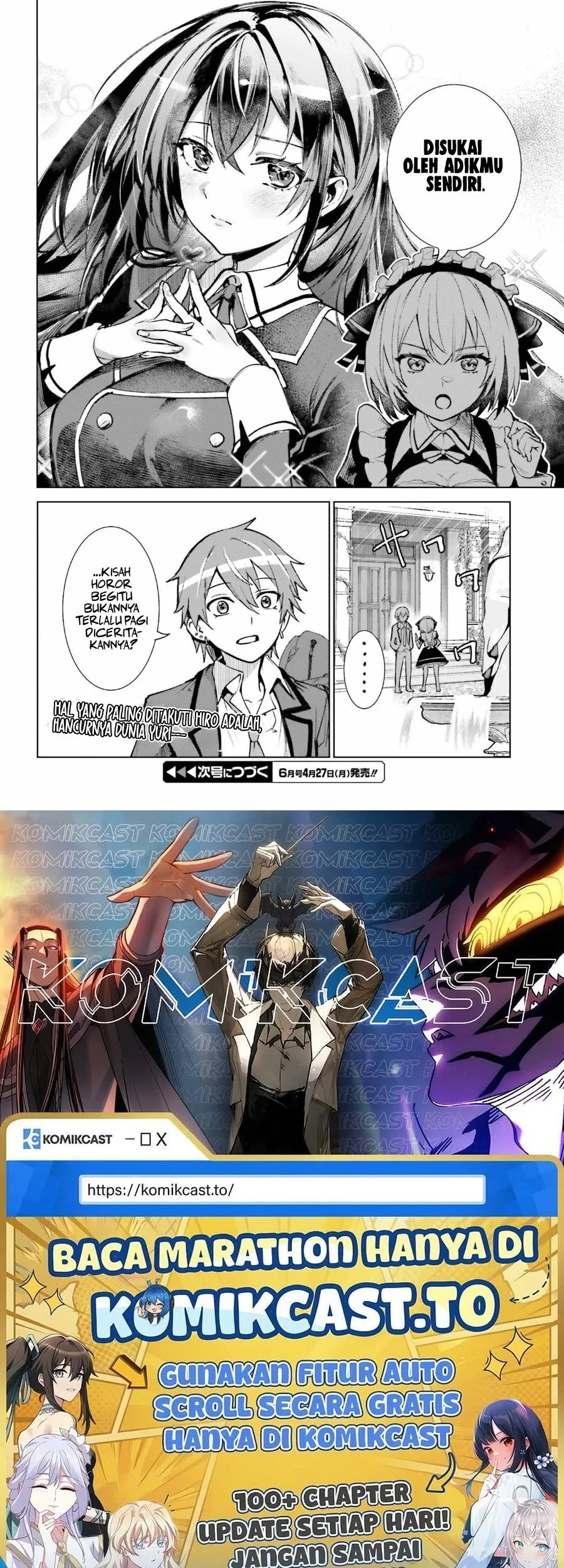 Danshi Kinsei Game Sekai de Ore ga Yarubeki Yuiitsu no Koto – Yuri no Ma ni Hasamaru Otoko to Shite Tensei shite shimaimashita Chapter 13 Gambar 33