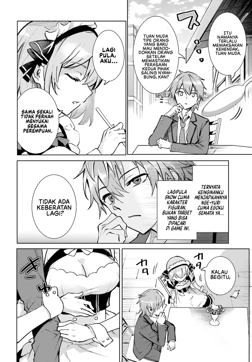 Danshi Kinsei Game Sekai de Ore ga Yarubeki Yuiitsu no Koto – Yuri no Ma ni Hasamaru Otoko to Shite Tensei shite shimaimashita Chapter 14 Gambar 7