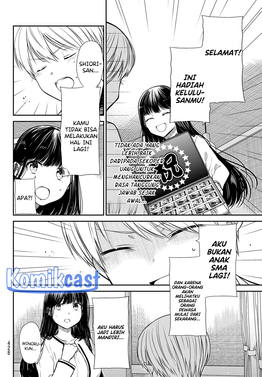 Danshi Koukousei wo Yashinaitai Onee-san no Hanashi Chapter 350 Gambar 3