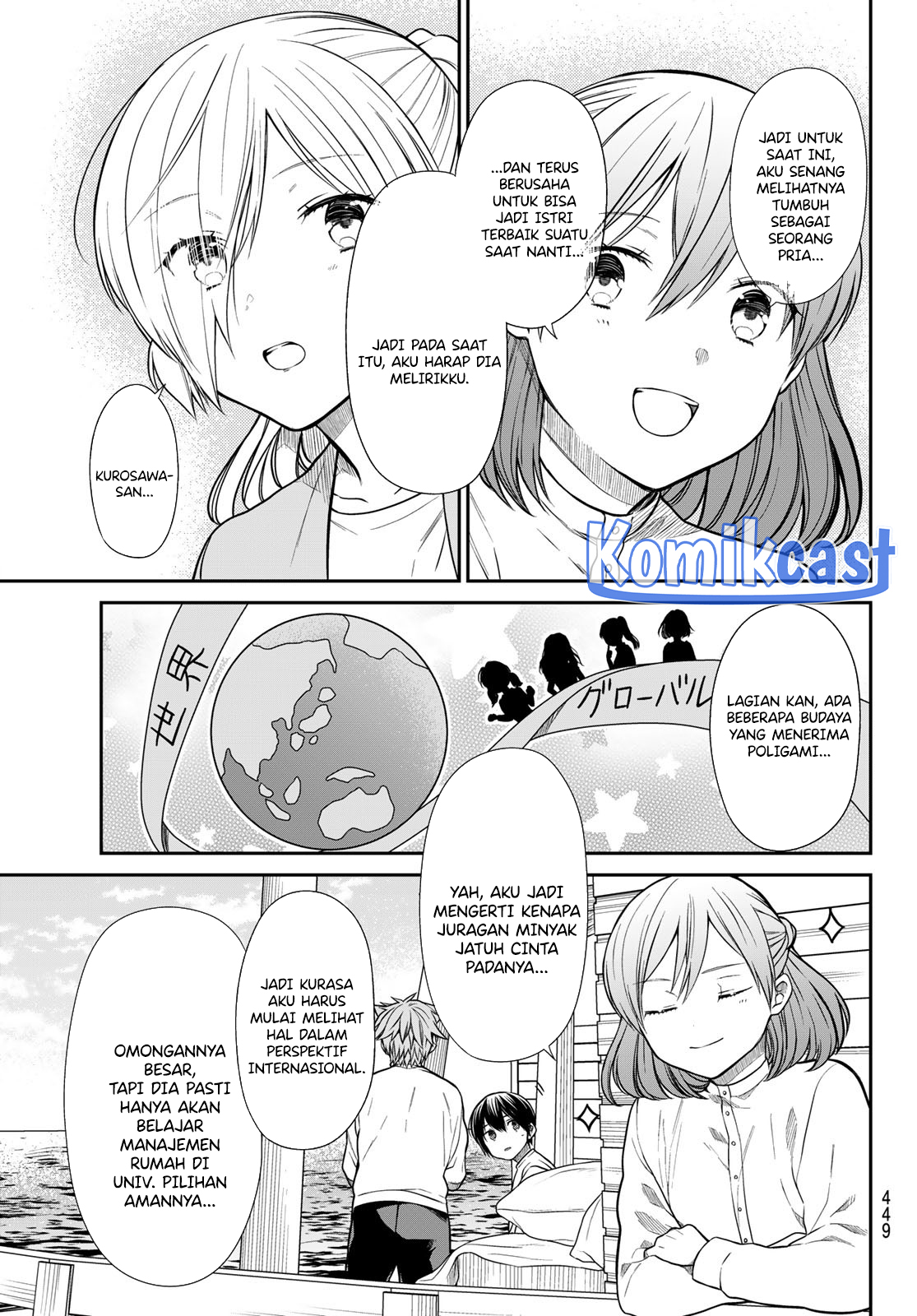 Danshi Koukousei wo Yashinaitai Onee-san no Hanashi Chapter 352 Gambar 3