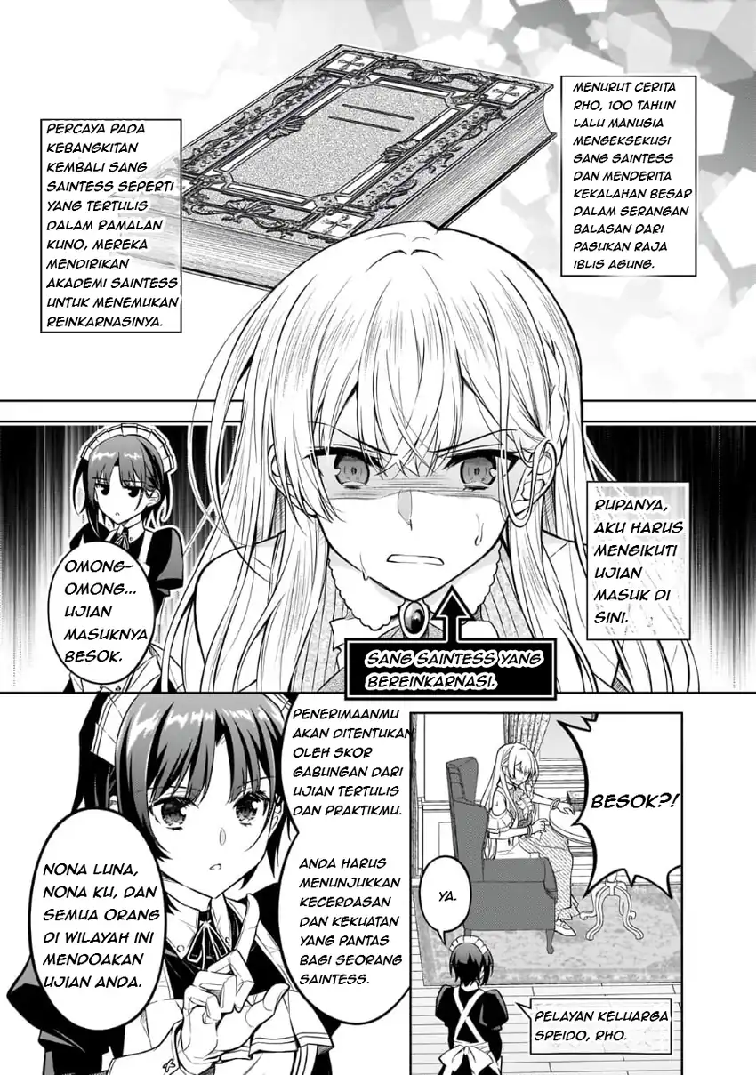 Manga Danzai Sareta Tensei Seijo wa, Akuyaku Reijou no Michi wo Iku! Chapter 2 gambar nomor 2