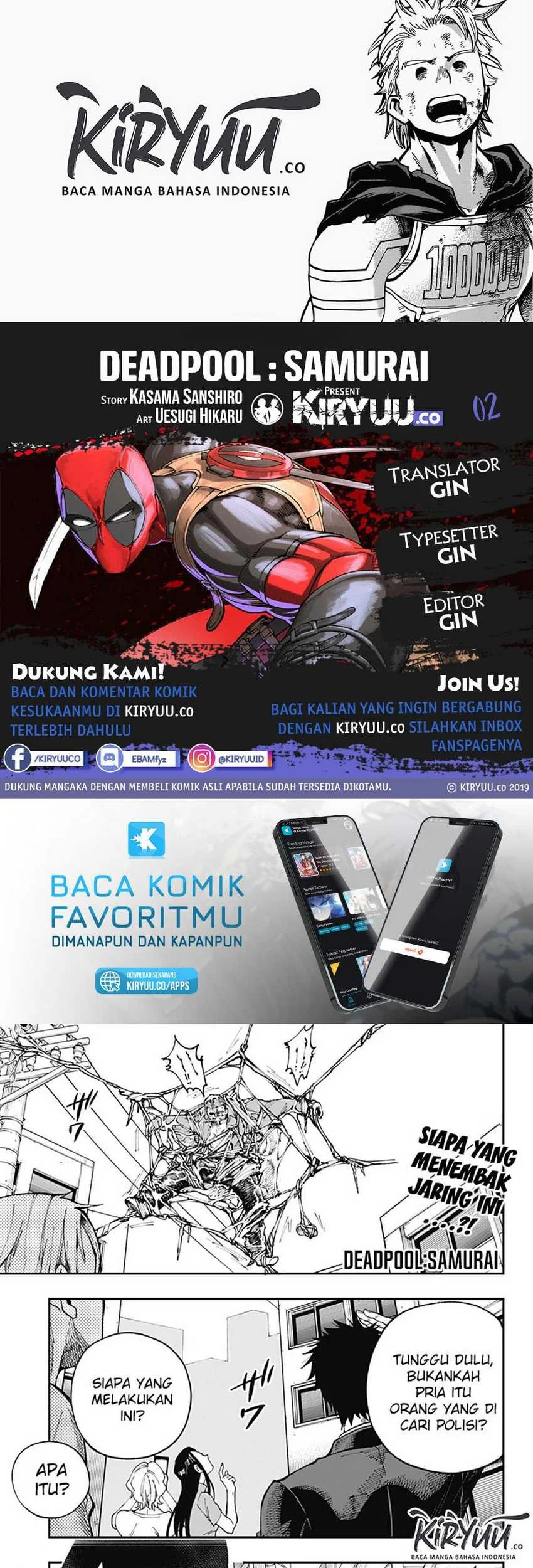 Komik Deadpool: Samurai Chapter 2 gambar 1