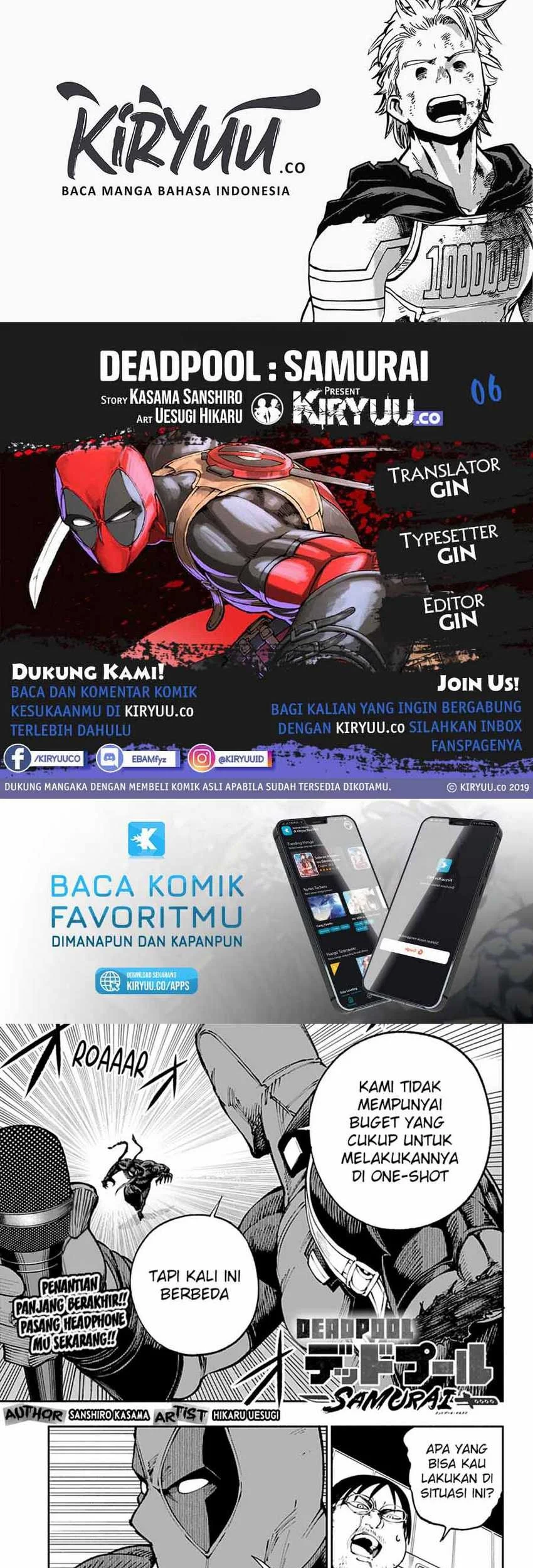Komik Deadpool: Samurai Chapter 6 gambar 1