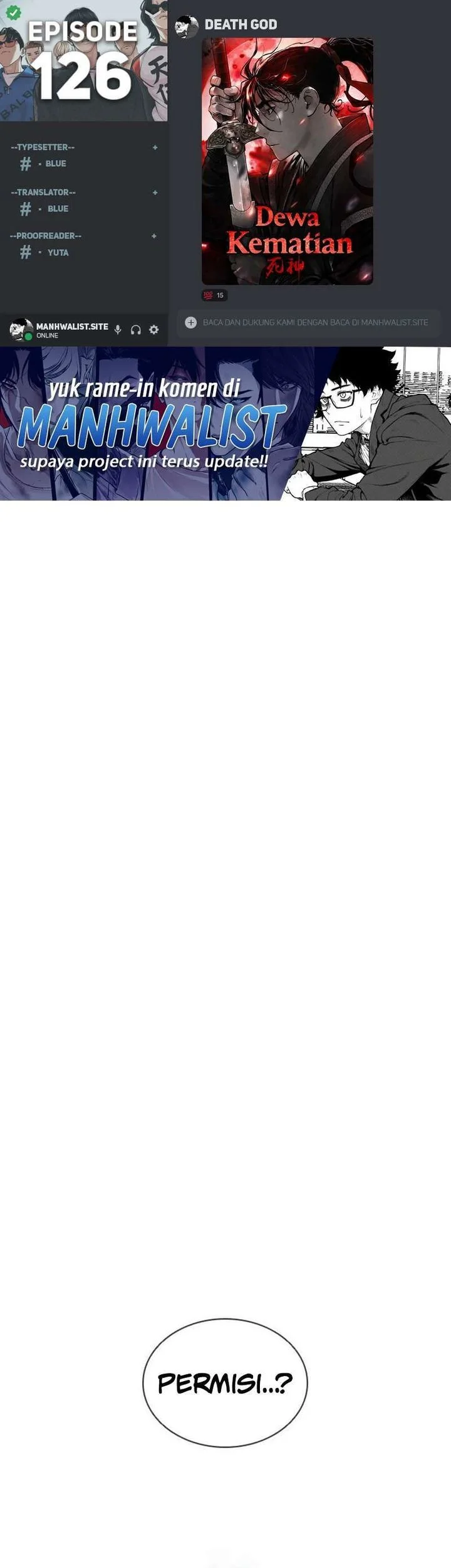 Komik Death God Chapter 126 gambar nomor 1