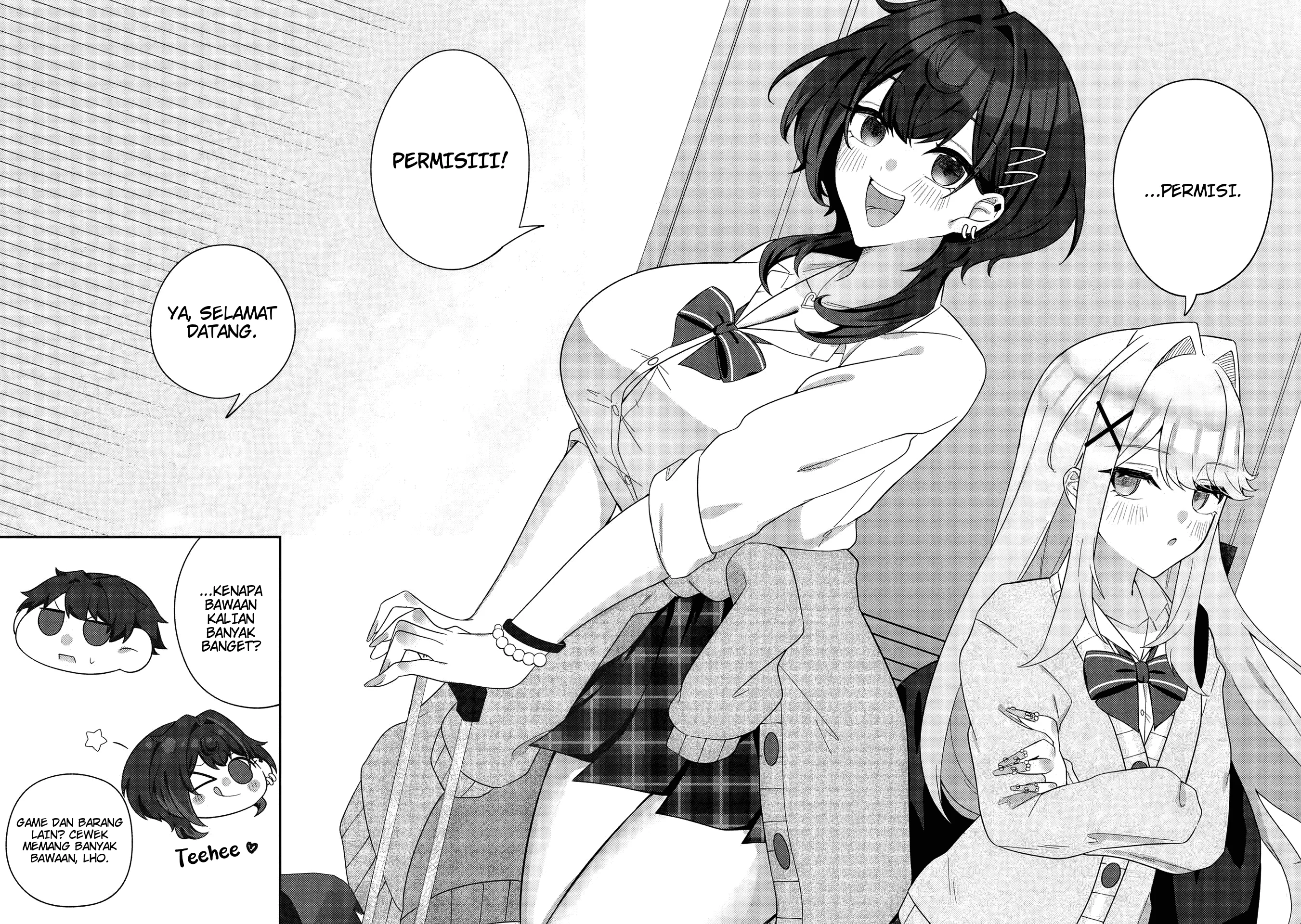 Dekkai Gyaru to Chicchai Gyaru ga Shitsuren Shita Ore no Shinkyo ni Iribitatteiru Chapter 1 Gambar 21