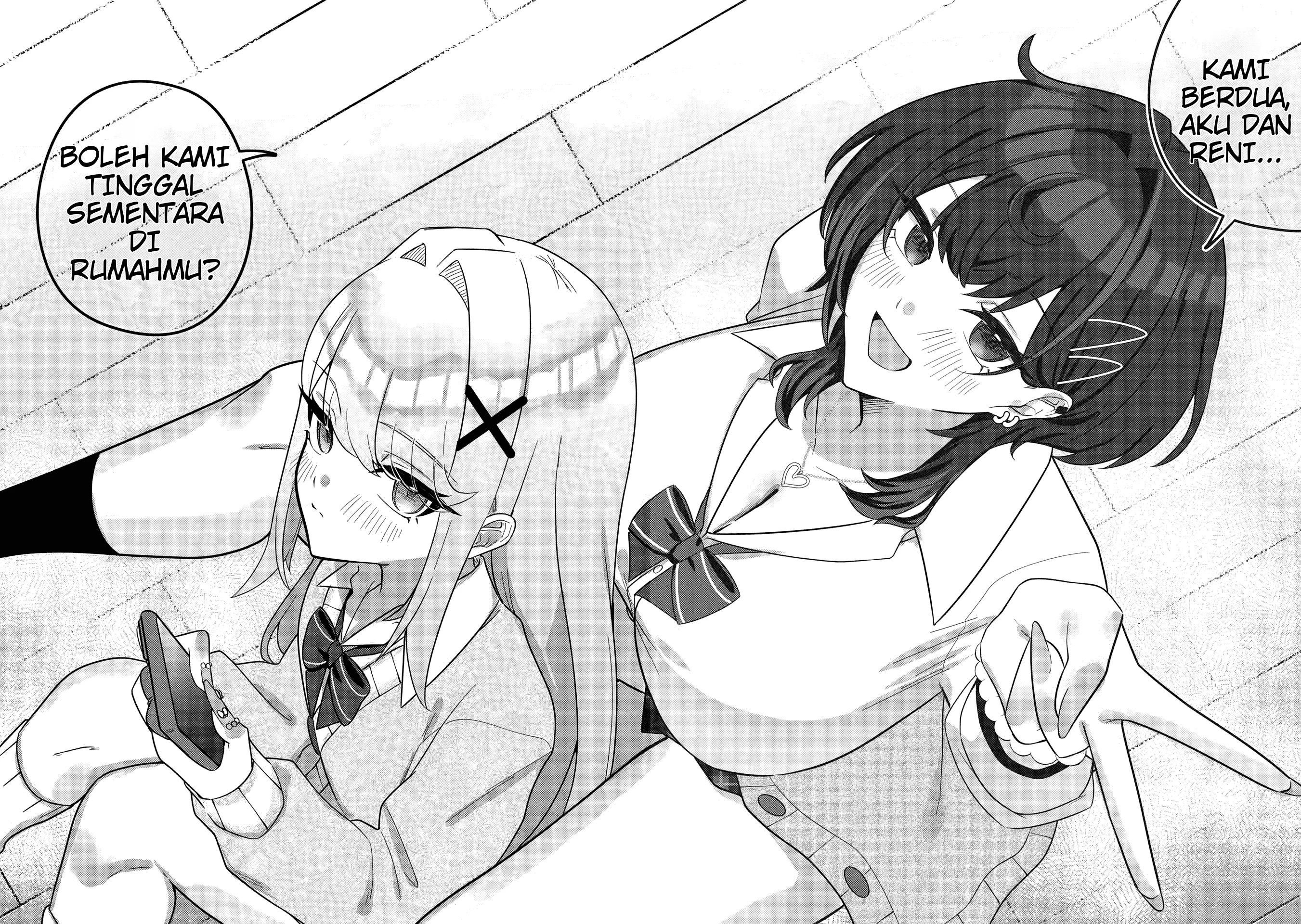 Dekkai Gyaru to Chicchai Gyaru ga Shitsuren Shita Ore no Shinkyo ni Iribitatteiru Chapter 1 Gambar 34