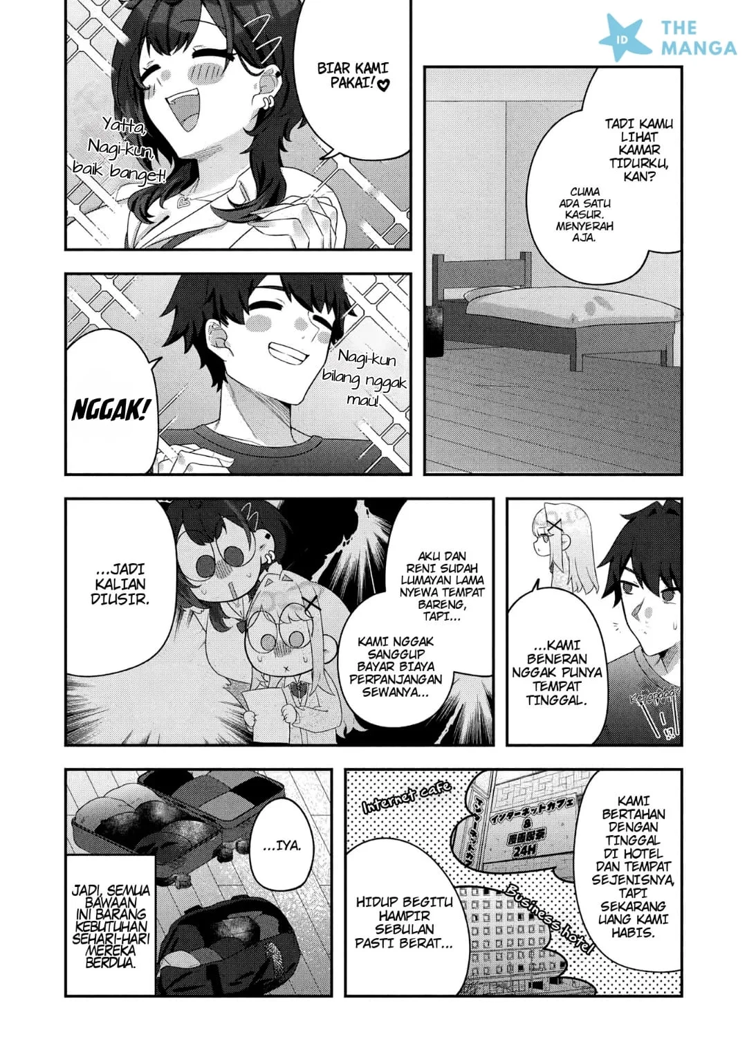 Dekkai Gyaru to Chicchai Gyaru ga Shitsuren Shita Ore no Shinkyo ni Iribitatteiru Chapter 1 Gambar 36