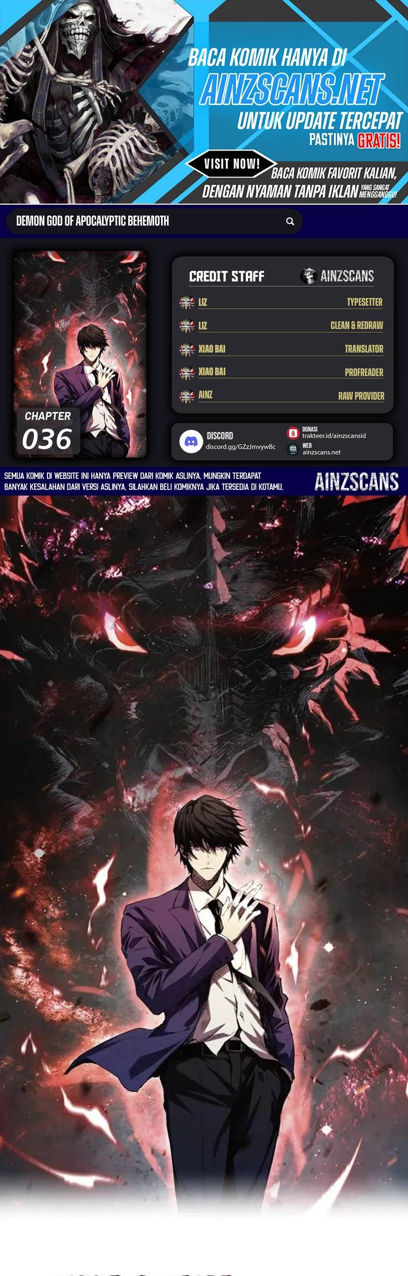 Baca Komik Demon God of Apocalyptic Behemot Chapter 36 Gambar 1