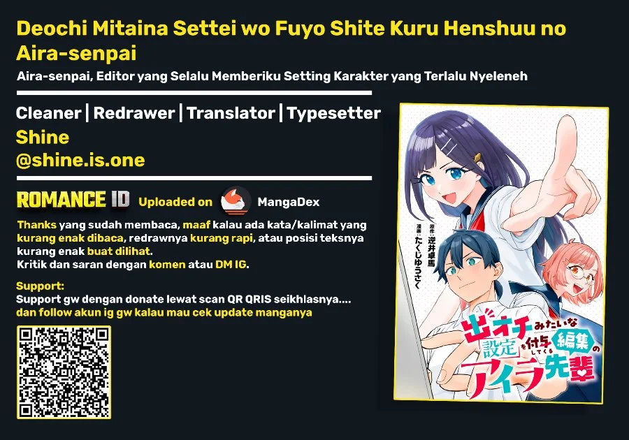 Deochi Mitaina Settei wo Fuyo Shite Kuru Henshuu no Aira-senpai Chapter 2 Gambar 32