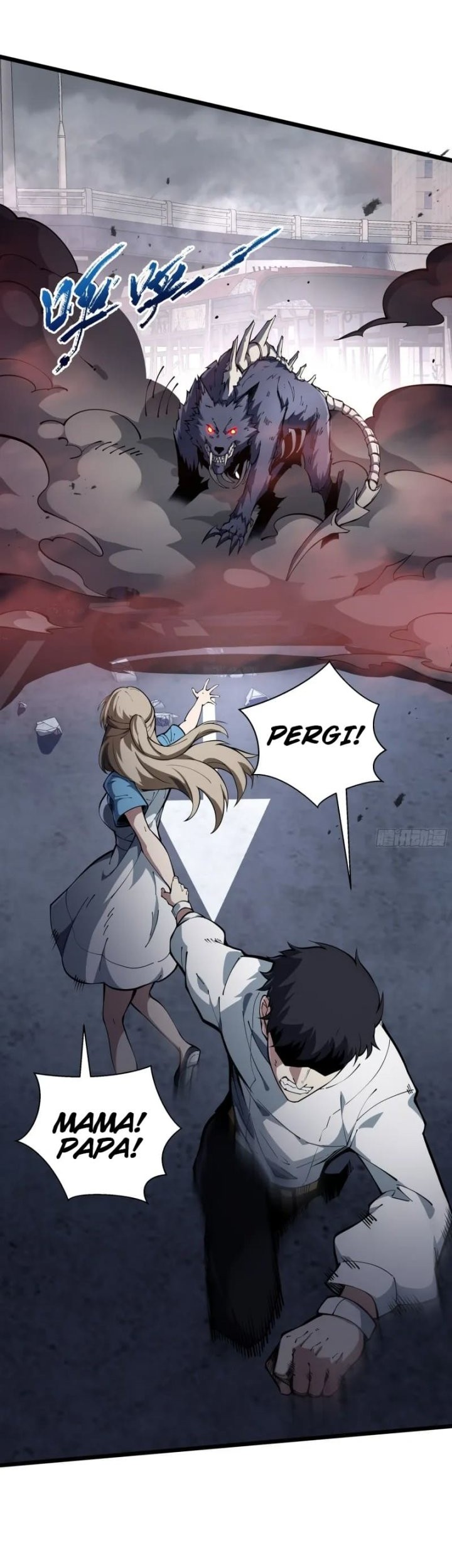 Disaster Comes: I Evolve Into the Crimson King Chapter 1 Gambar 42